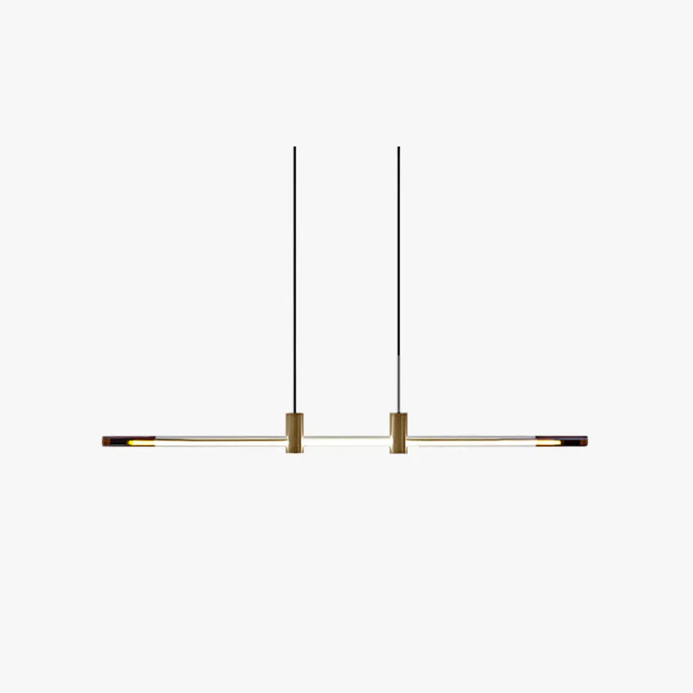 Bar Pendant Light For Bedroom Linear Edge Metal Warm White