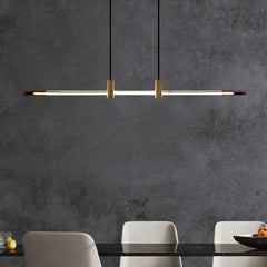 Bar Pendant Light For Bedroom Linear Edge Metal Warm White