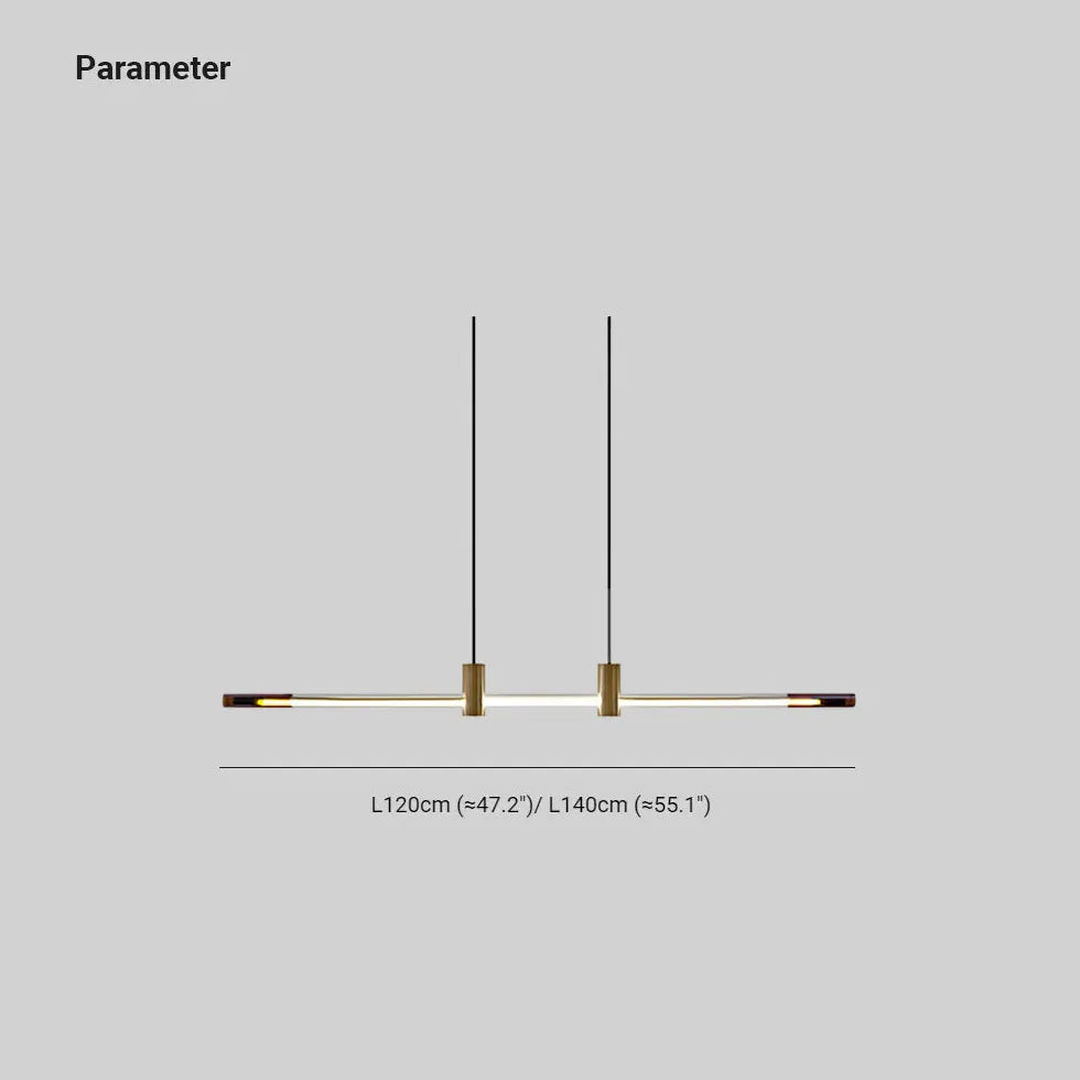 Bar Pendant Light For Bedroom Linear Edge Metal Warm White