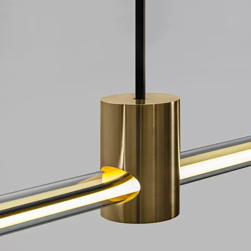 Bar Pendant Light For Bedroom Linear Edge Metal Warm White