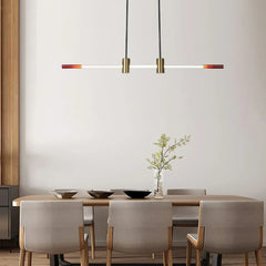 Bar Pendant Light For Bedroom Linear Edge Metal Warm White