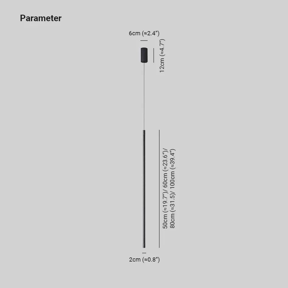 Linear Pendelleuchte in modernem minimalistischen Design