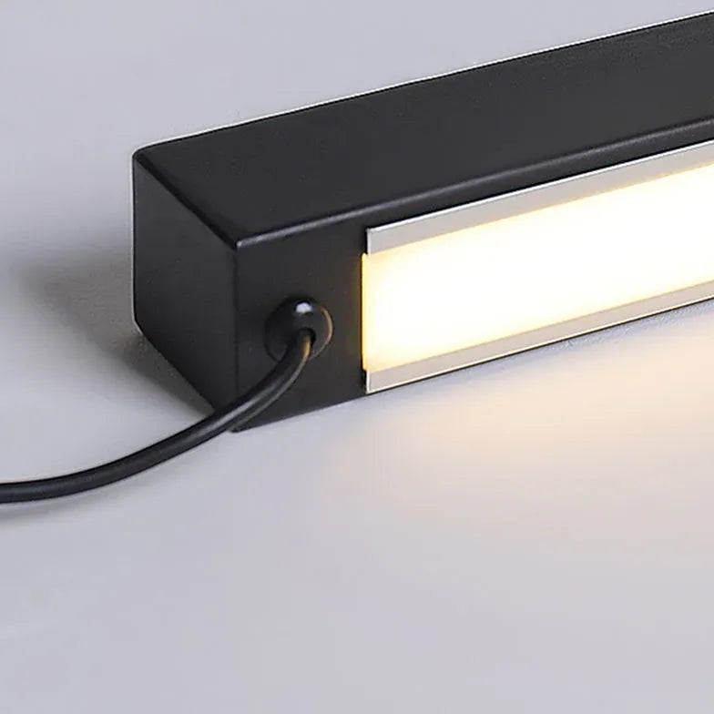 Black Floor Lamp For Bedroom Linear Edge Metal Led Strip Ip20 Plug