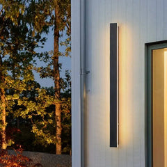 Outdoor Wall Light Linear Edge Acrylic Led Warm White Ip65