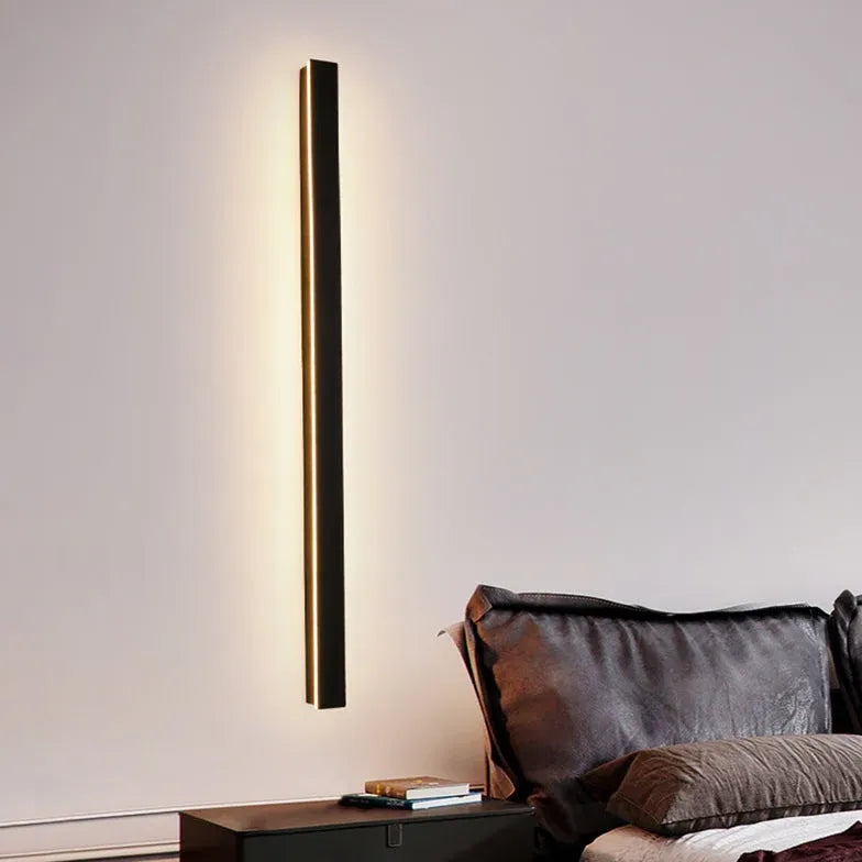 Outdoor Wall Light Linear Edge Acrylic Led Warm White Ip65