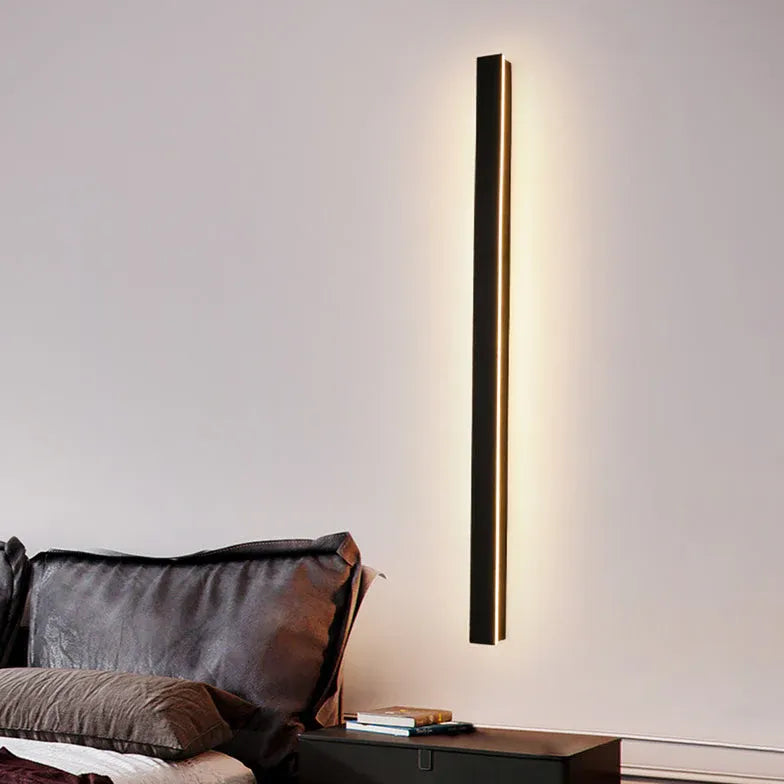 Outdoor Wall Light Linear Edge Acrylic Led Warm White Ip65