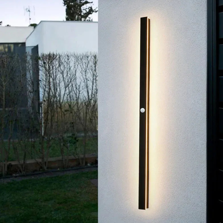 Outdoor Wall Light Linear Edge Acrylic Led Warm White Ip65