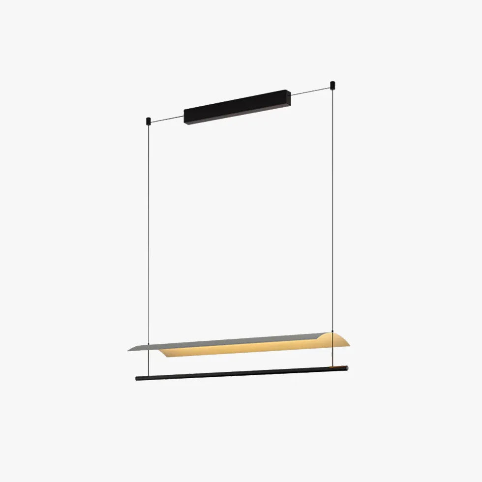 Bar Pendant Light For Living Room Linear Edge Metal & Acrylic Led Ip20