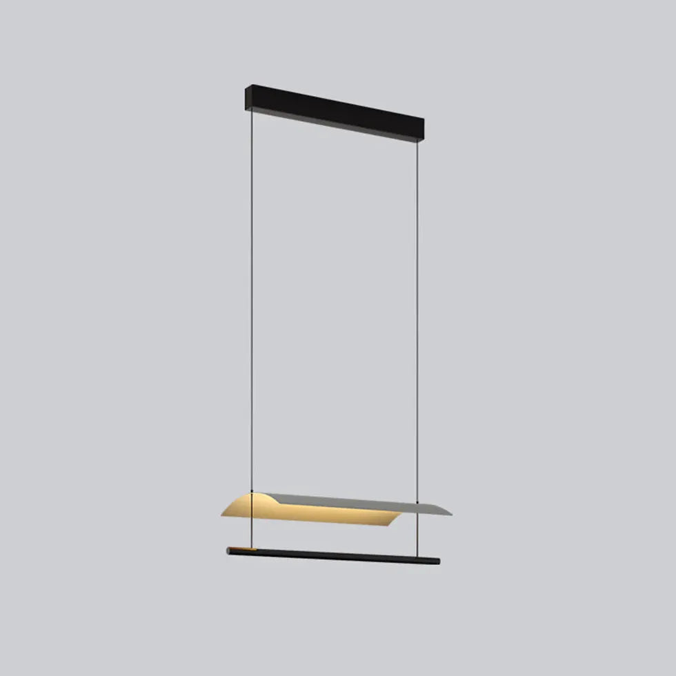 Bar Pendant Light For Living Room Linear Edge Metal & Acrylic Led Ip20