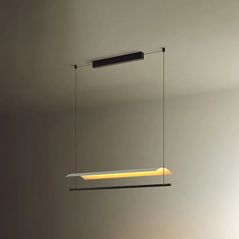 Bar Pendant Light For Living Room Linear Edge Metal & Acrylic Led Ip20