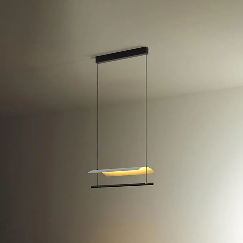 Bar Pendant Light For Living Room Linear Edge Metal & Acrylic Led Ip20