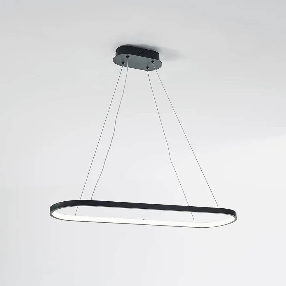 Bar Pendant Light Oval Edge Metal Ip20