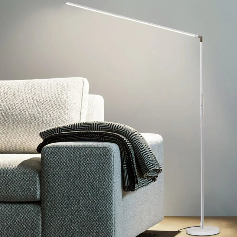 Black Floor Lamp For Bedroom Linear Edge Metal Plug Ip20 Led