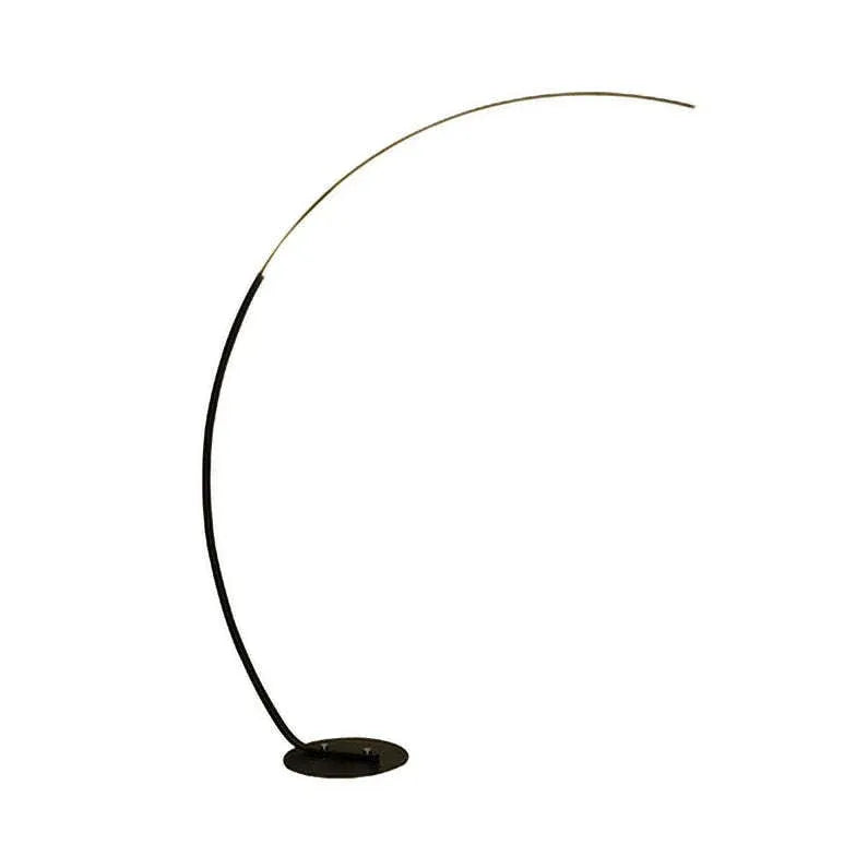 Black Floor Lamp Metal & Silicon Plug Uk Or Eu