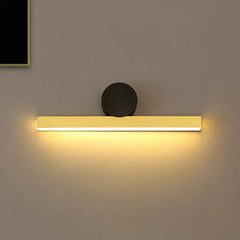 Black Flush Wall Light For Bedroom Edge Metal Ip20