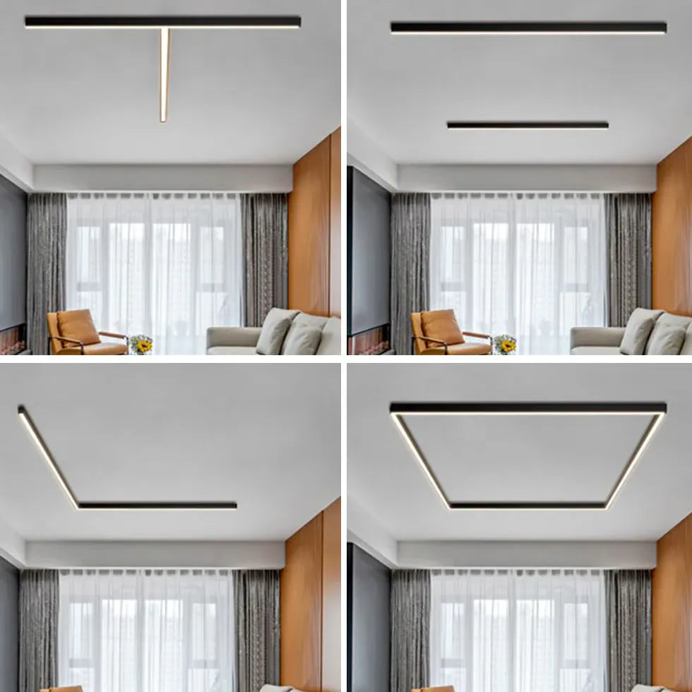 LED Streifen Deckenleuchte modern für Flur und Garderobe