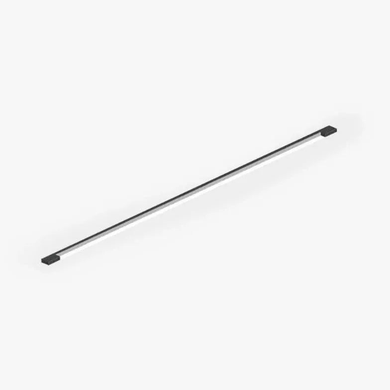 Black Flush Wall Light For Living Room Linear Edge Metal & Acrylic