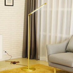 Gold Floor Lamp For Bedroom Linear Edge Metal & Acrylic Plug Ip20 Led Strip