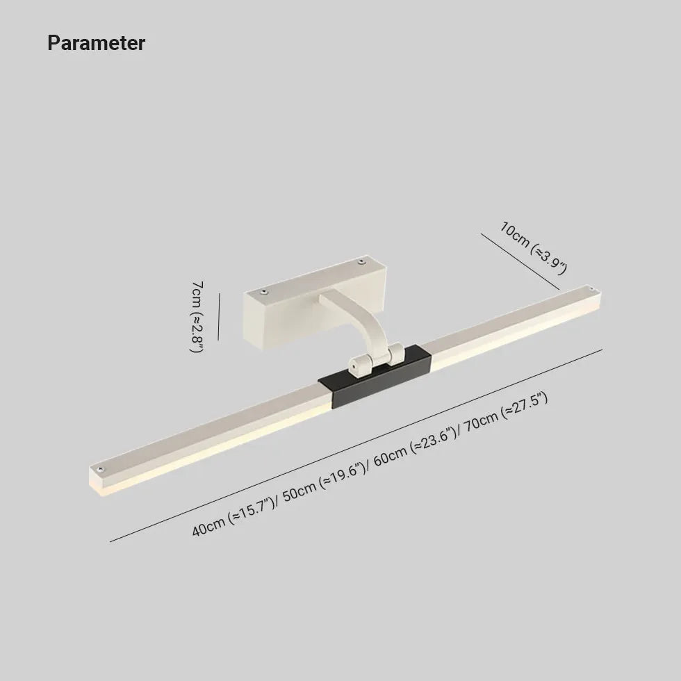 Schmale Wandleuchte in weißem modernen Design