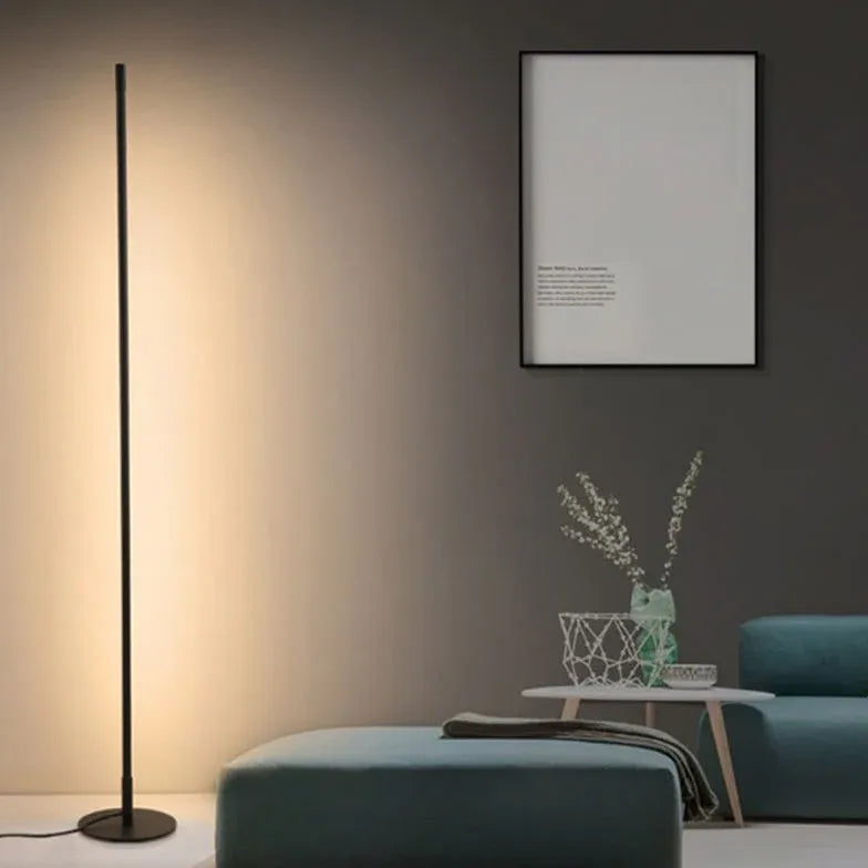 Floor Lamp For Bedroom Linear Edge Metal Led