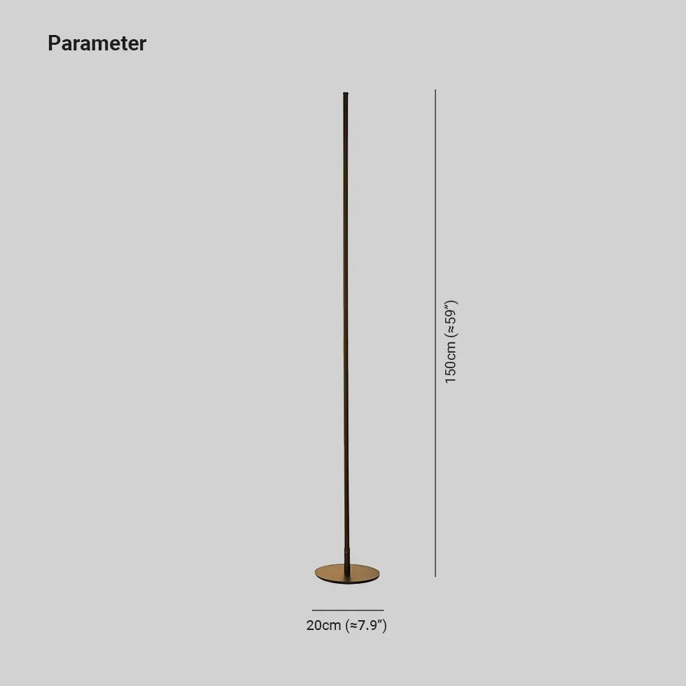 Floor Lamp For Bedroom Linear Edge Metal Led