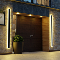 Outdoor Wall Light Linear Edge Acrylic Outdoor Ip65