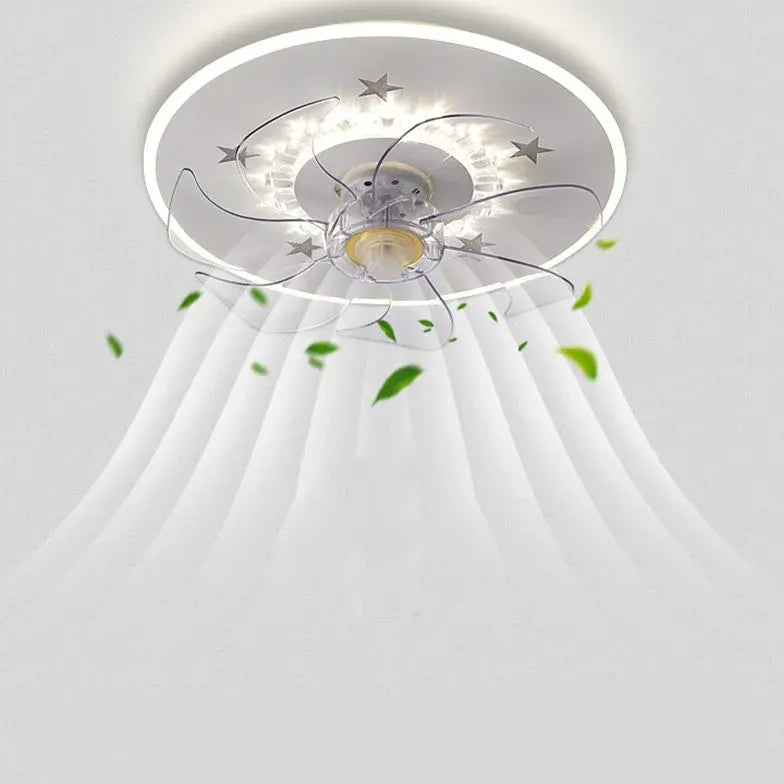 Ceiling Fan With Light For Bedroom Edge Metal Led