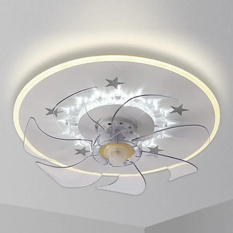 Ceiling Fan With Light For Bedroom Edge Metal Led