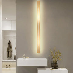 Flush Wall Light For Bedroom Edge Metal Warm White Led