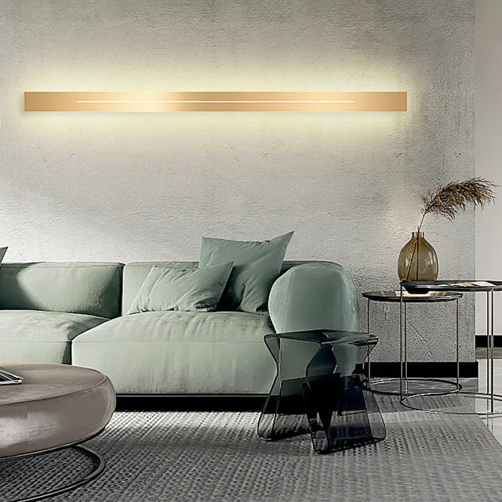 wandleuchte schwarz minimalistisch Elegante rechteckige moderne Lichtquelle