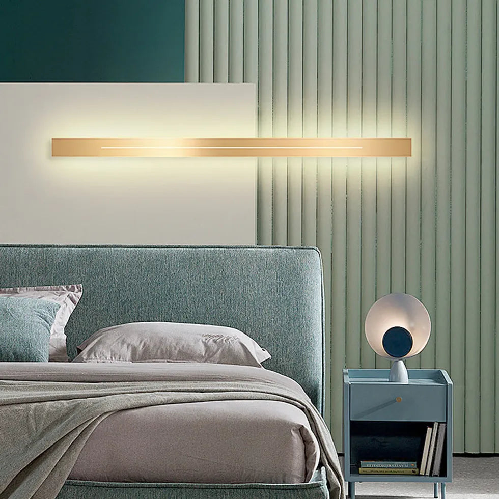 wandleuchte schwarz minimalistisch Elegante rechteckige moderne Lichtquelle