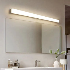 White Mirror Light For Bedroom Edge Acrylic Led Ip44