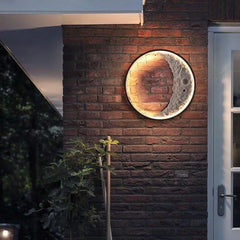 Elif Outdoor Wall Lamp Moon Modern, Led