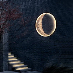 Elif Outdoor Wall Lamp Moon Modern, Led