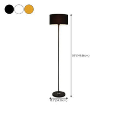 Black Floor Lamp For Bedroom Cylinder Eryn Metal