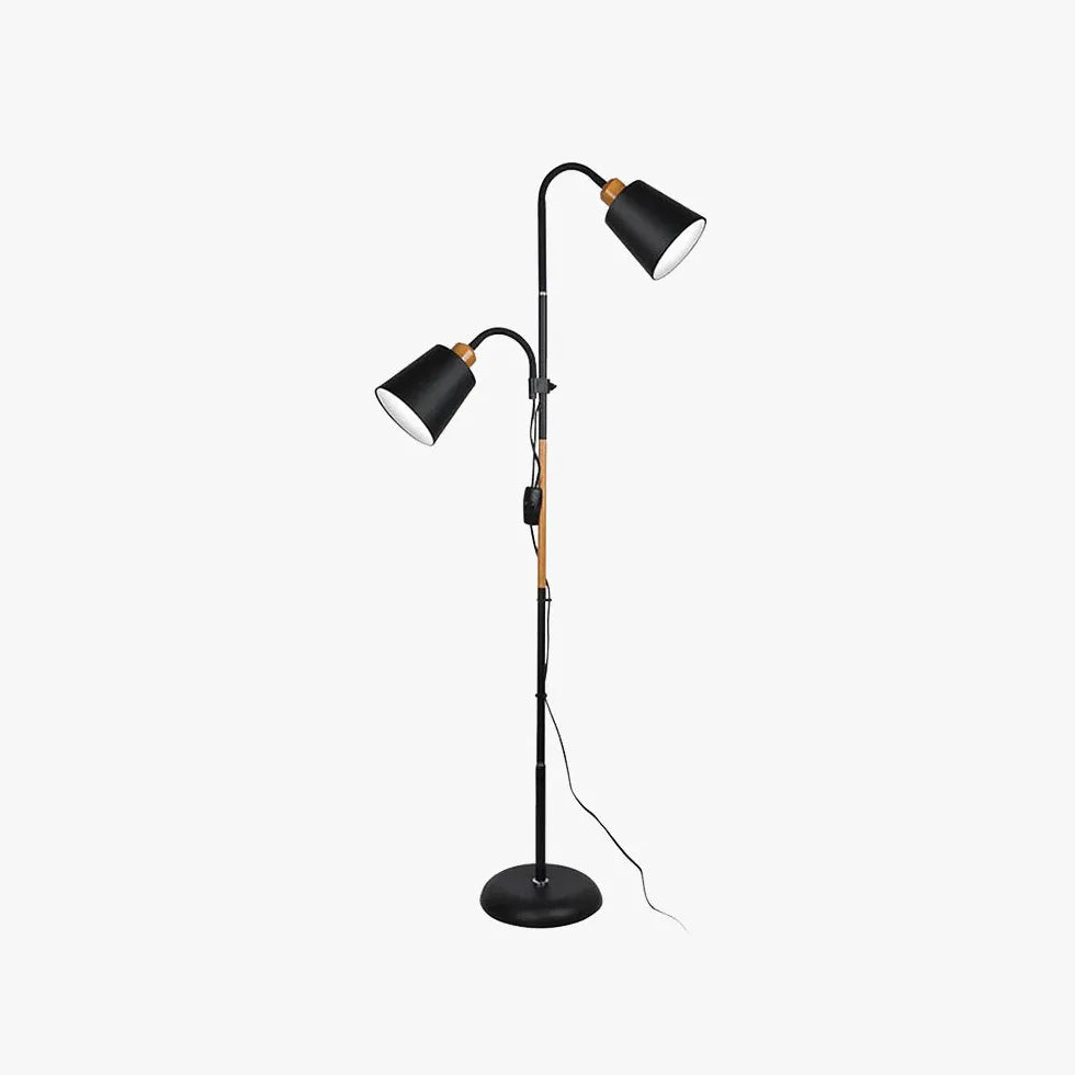 Black Floor Lamp For Bedroom Eryn Metal Plug Ip20 Led