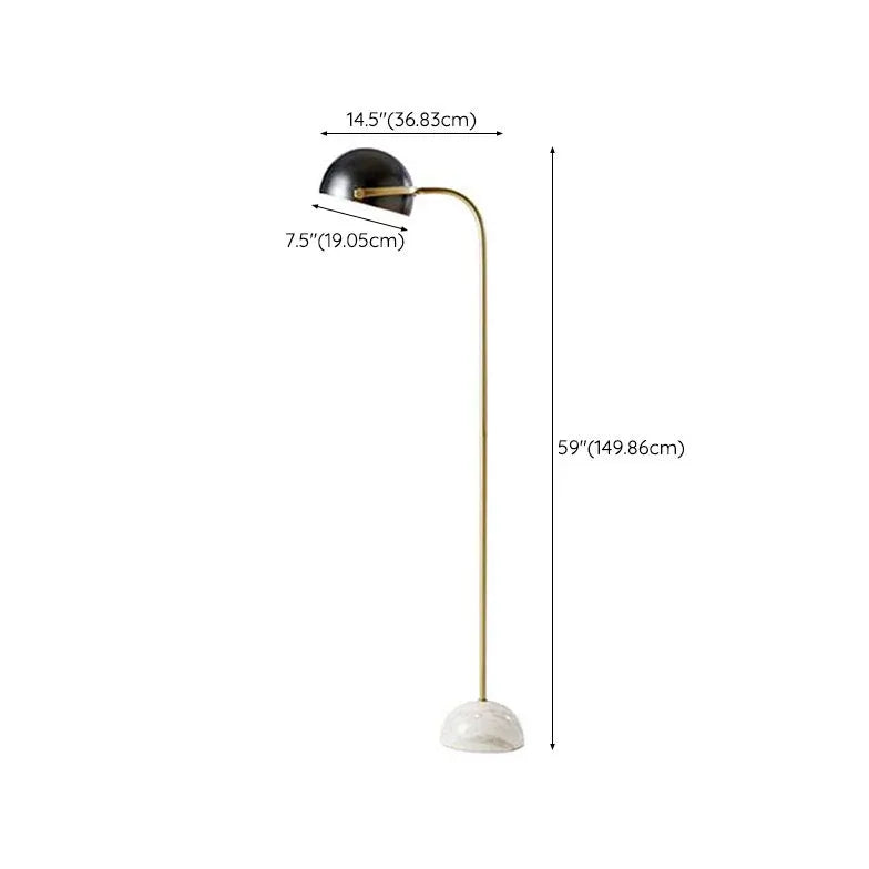 Black Floor Lamp For Bedroom Eryn Metal & Iron Led Plug