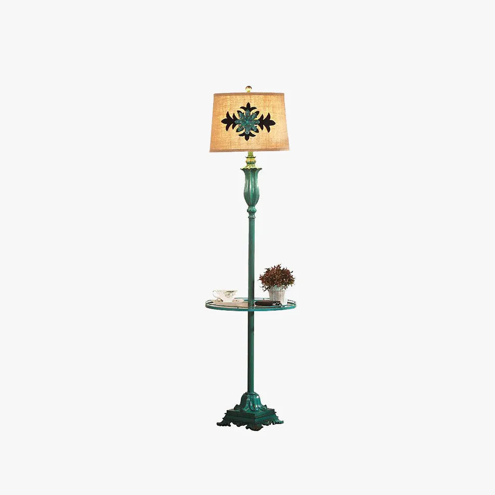 Green Floor Lamp For Bedroom Eryn Metal & Resin Ip20