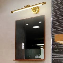 Gold Mirror Light For Bathroom Linear Eryn Metal & Acrylic Ip44