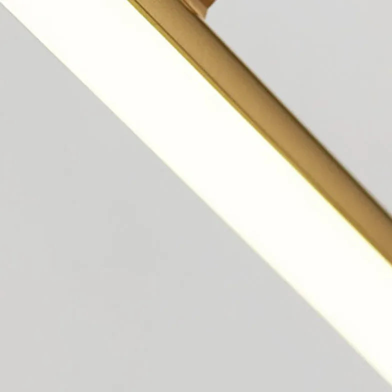 Gold Mirror Light For Bathroom Linear Eryn Metal & Acrylic Ip44