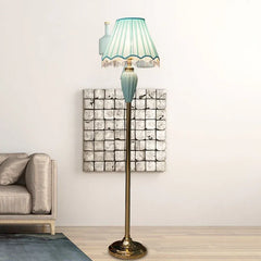 Blue Floor Lamp For Bedroom Eryn Ceramic Ip20 Plug Led