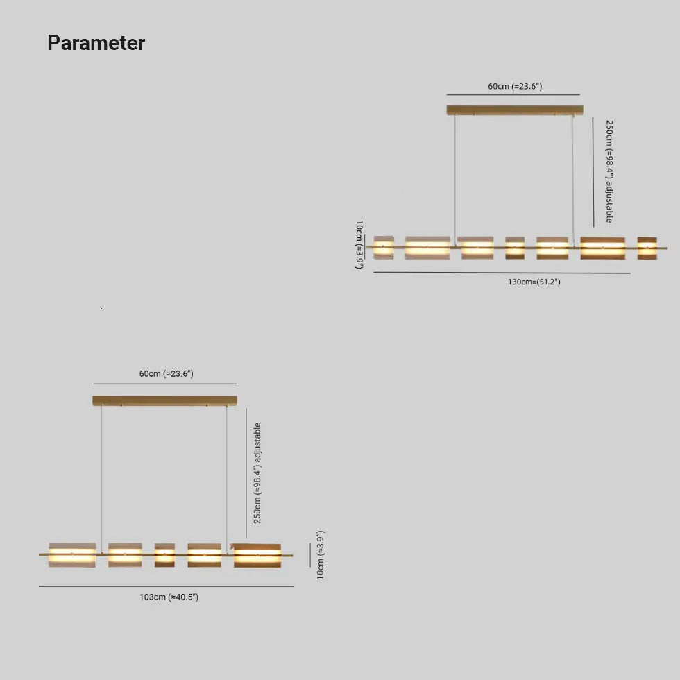 LED Pendelleuchte Küche Vollkupfer Italienisch Minimalistisch