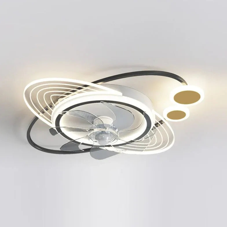 Ceiling Fan With Light For Children's Room Fateh Metal Ip20