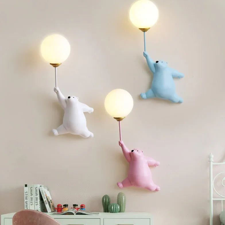 Single Arm Wall Light For Children's Room Fateh Resin Ip20 Led