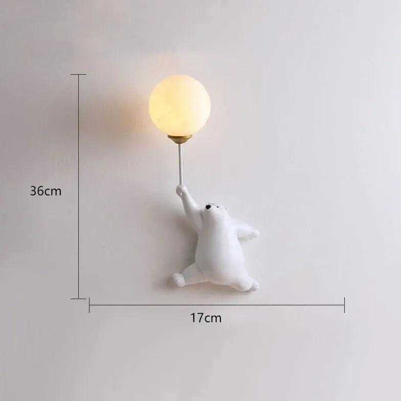 Single Arm Wall Light For Children's Room Fateh Resin Ip20 Led