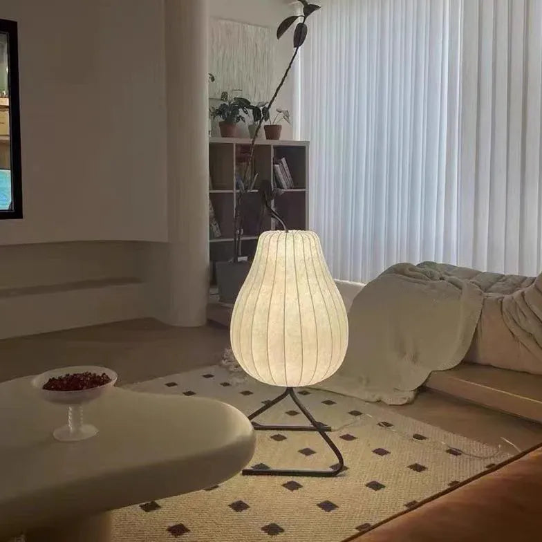 Floor Lamp For Living Room Renee Metal & Fabric Plug