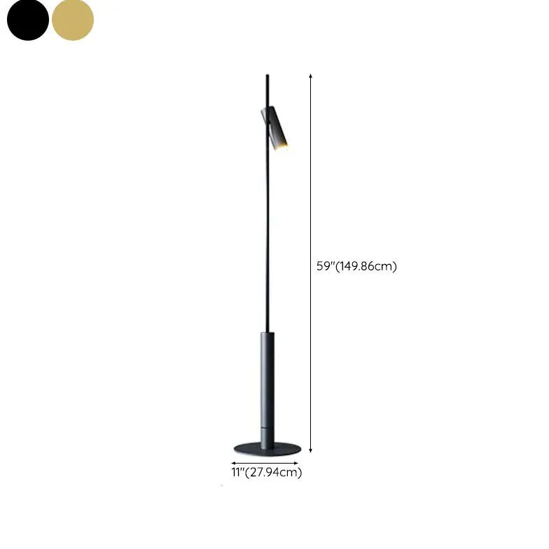 Floor Lamp For Bedroom Linear Freja Metal Led Warm White