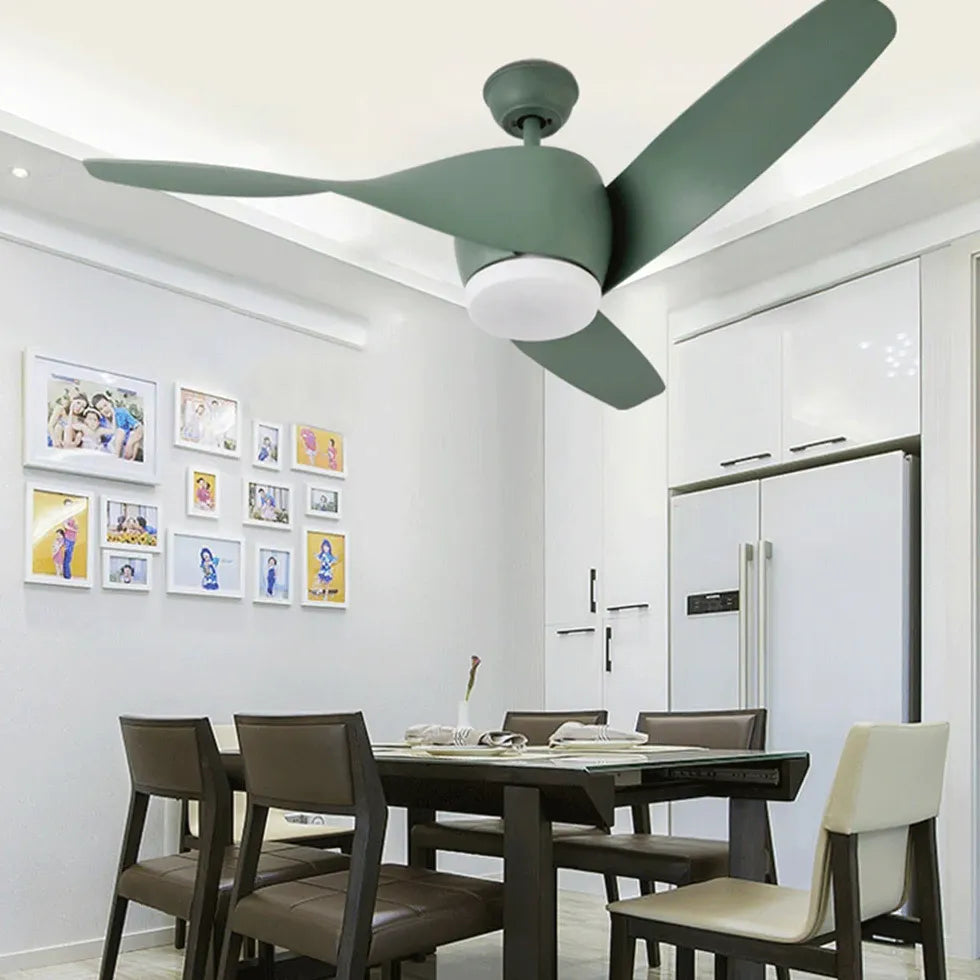 Ceiling Fan With Light For Bedroom Garner Metal Led