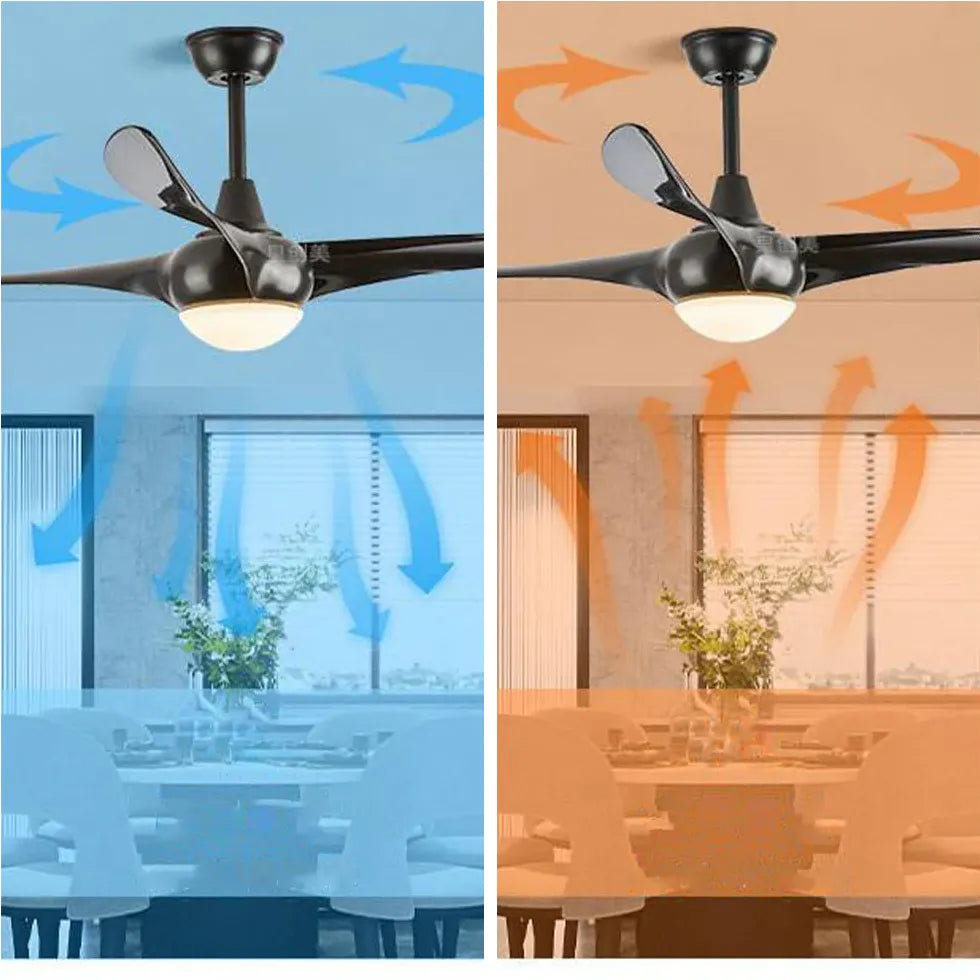 Black Ceiling Fan With Light For Bedroom Garner Metal