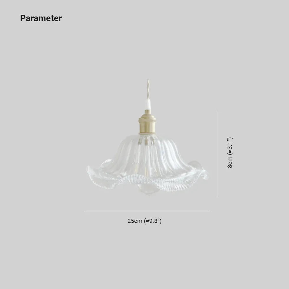 Bedside Pendant Light For Bedroom Hailie Metal & Glass Ip20